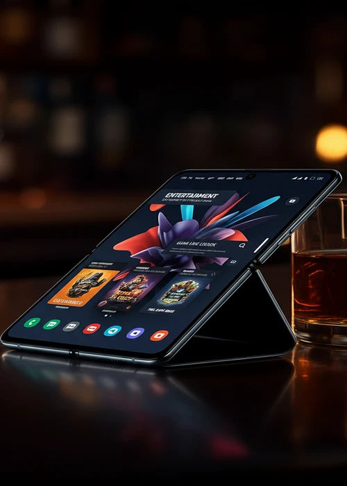 Overzicht van de Nyxbets Casino homepage met diverse gokkasten, een welkomstbonusbanner en de live casino sectie.